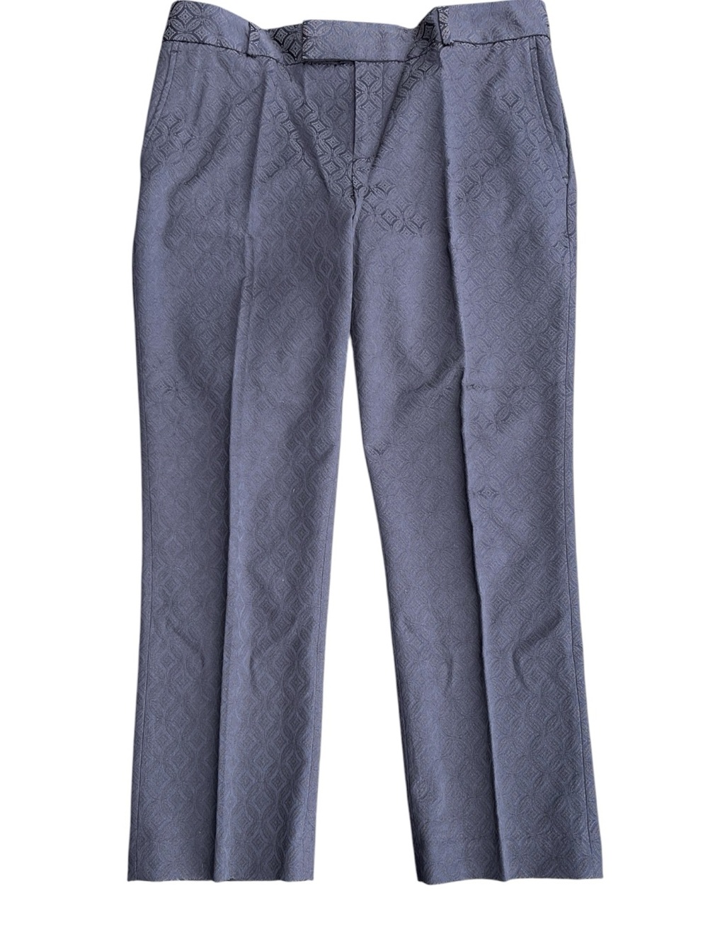 Banana Republic Navy Textured Hampton Fit Ankle Pant (8)